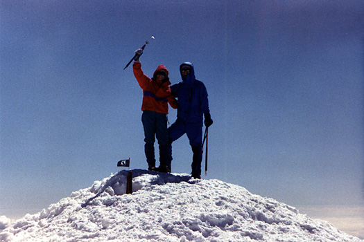 Matt and Maren on the summit