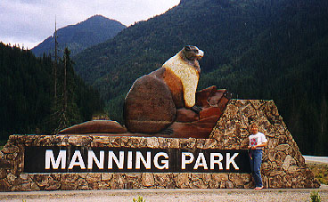 Maren at west entrance of Manning Provincial Park